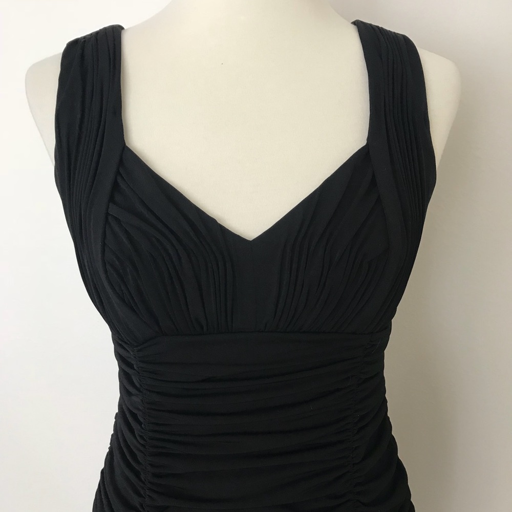Calvin Klein ruched Black dress - Picture 3 of 8